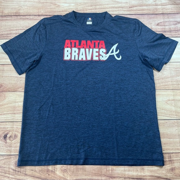 Fanatics Other - Atlanta Braves Tshirt Mens‎ XL TX3 Cool Performance Blue MLB*